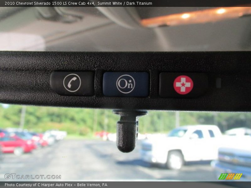 Summit White / Dark Titanium 2010 Chevrolet Silverado 1500 LS Crew Cab 4x4