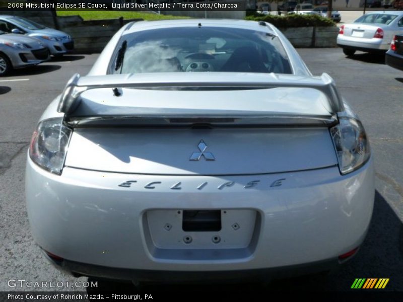 Liquid Silver Metallic / Terra Cotta/Charcoal 2008 Mitsubishi Eclipse SE Coupe
