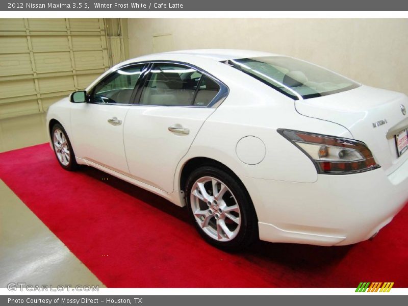 Winter Frost White / Cafe Latte 2012 Nissan Maxima 3.5 S