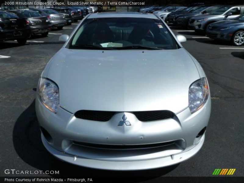 Liquid Silver Metallic / Terra Cotta/Charcoal 2008 Mitsubishi Eclipse SE Coupe