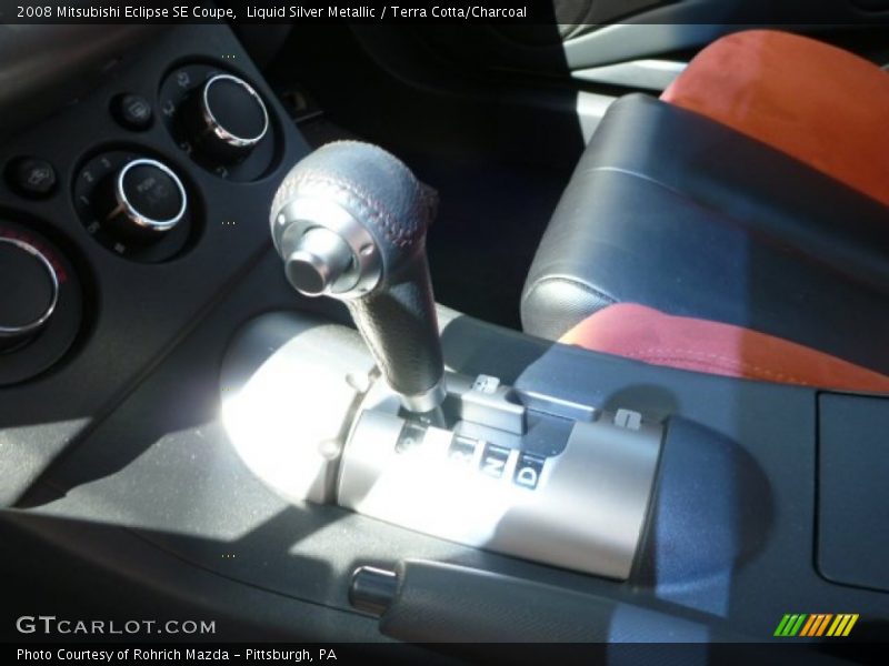 Liquid Silver Metallic / Terra Cotta/Charcoal 2008 Mitsubishi Eclipse SE Coupe