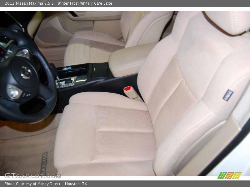 Winter Frost White / Cafe Latte 2012 Nissan Maxima 3.5 S