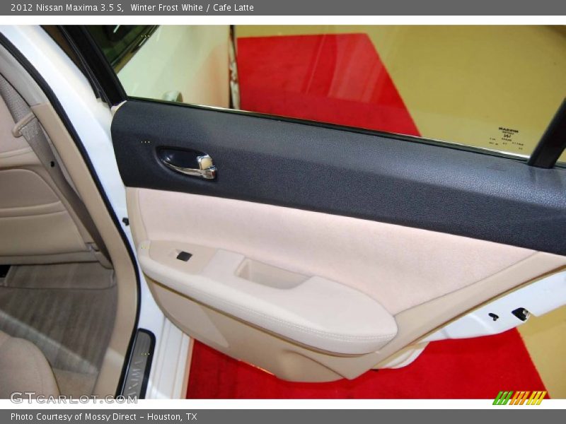 Winter Frost White / Cafe Latte 2012 Nissan Maxima 3.5 S