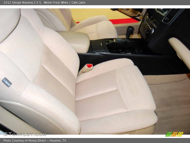 Winter Frost White / Cafe Latte 2012 Nissan Maxima 3.5 S