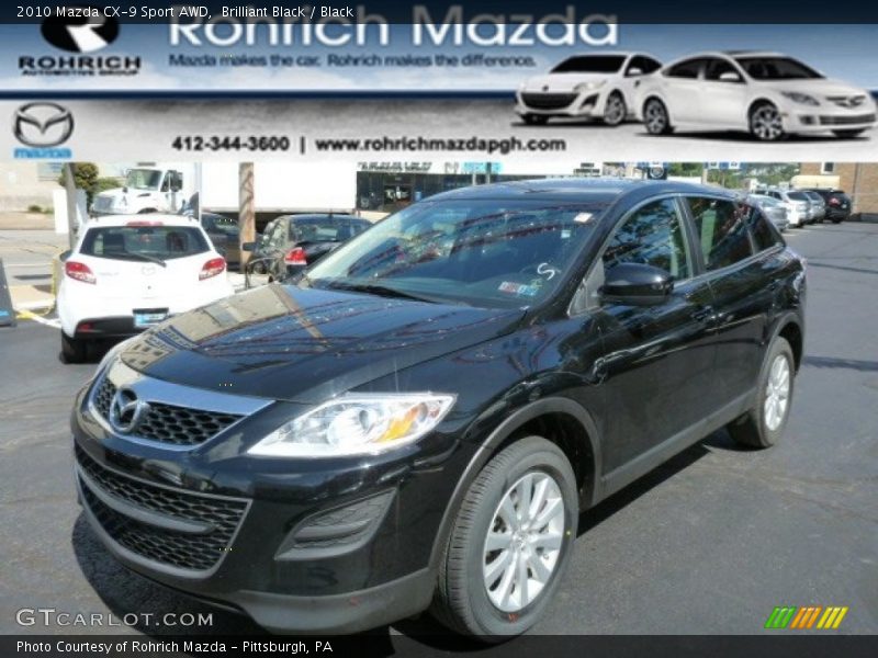 Brilliant Black / Black 2010 Mazda CX-9 Sport AWD
