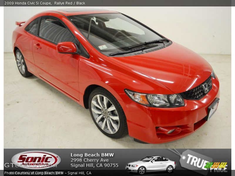 Rallye Red / Black 2009 Honda Civic Si Coupe
