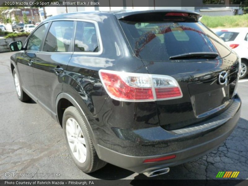 Brilliant Black / Black 2010 Mazda CX-9 Sport AWD