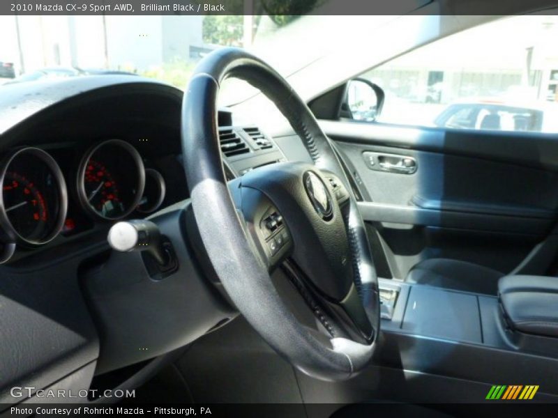 Brilliant Black / Black 2010 Mazda CX-9 Sport AWD