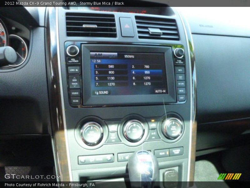 Controls of 2012 CX-9 Grand Touring AWD