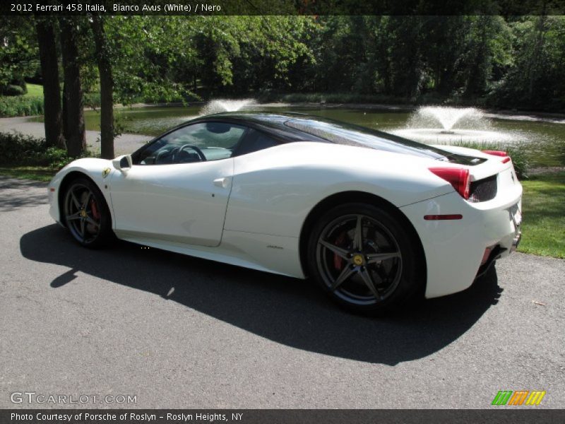 Bianco Avus (White) / Nero 2012 Ferrari 458 Italia