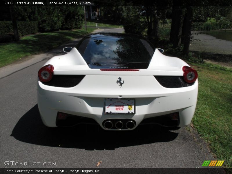 Bianco Avus (White) / Nero 2012 Ferrari 458 Italia