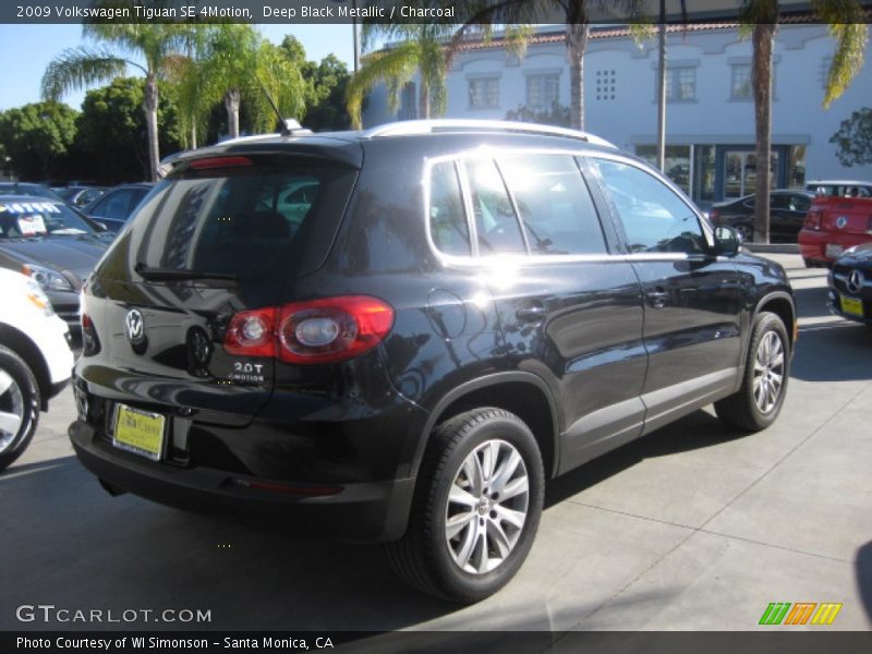 Deep Black Metallic / Charcoal 2009 Volkswagen Tiguan SE 4Motion