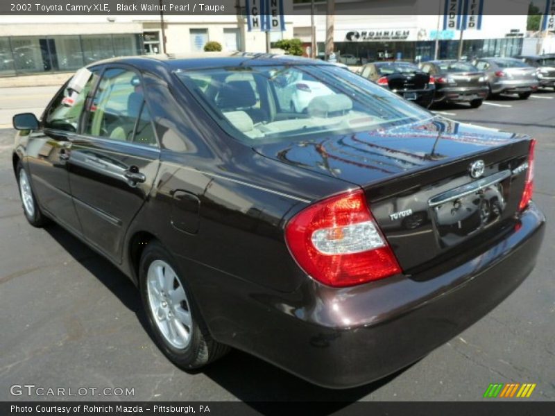 Black Walnut Pearl / Taupe 2002 Toyota Camry XLE