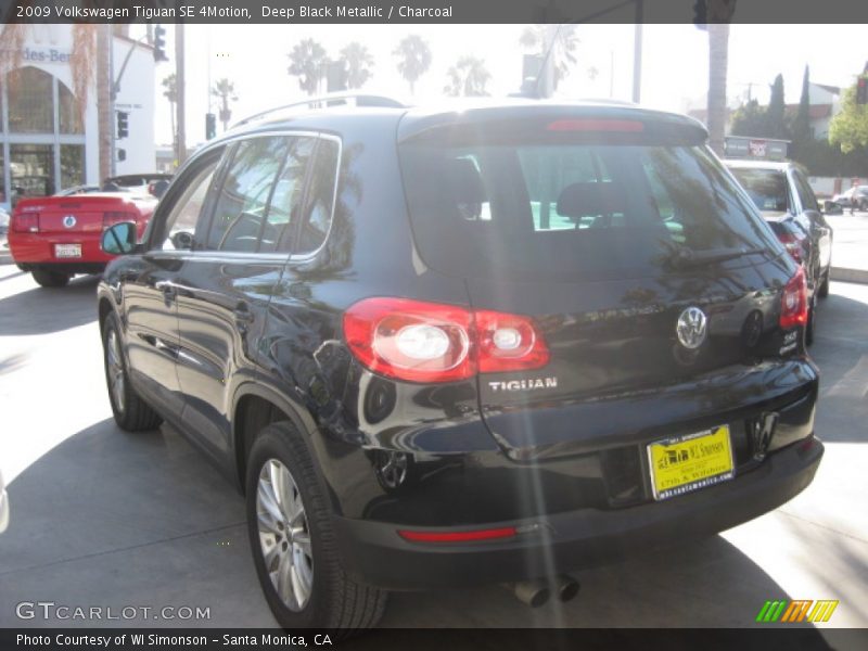 Deep Black Metallic / Charcoal 2009 Volkswagen Tiguan SE 4Motion