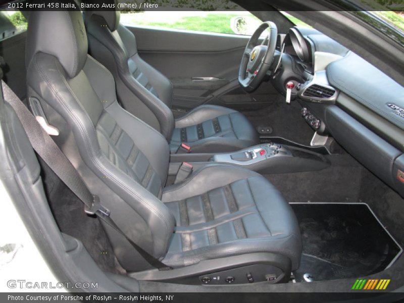 Front Seat of 2012 458 Italia