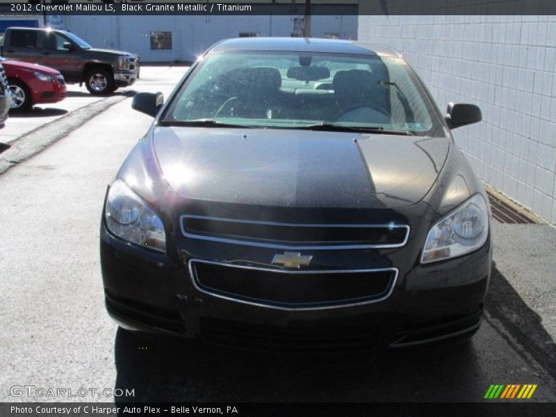 Black Granite Metallic / Titanium 2012 Chevrolet Malibu LS