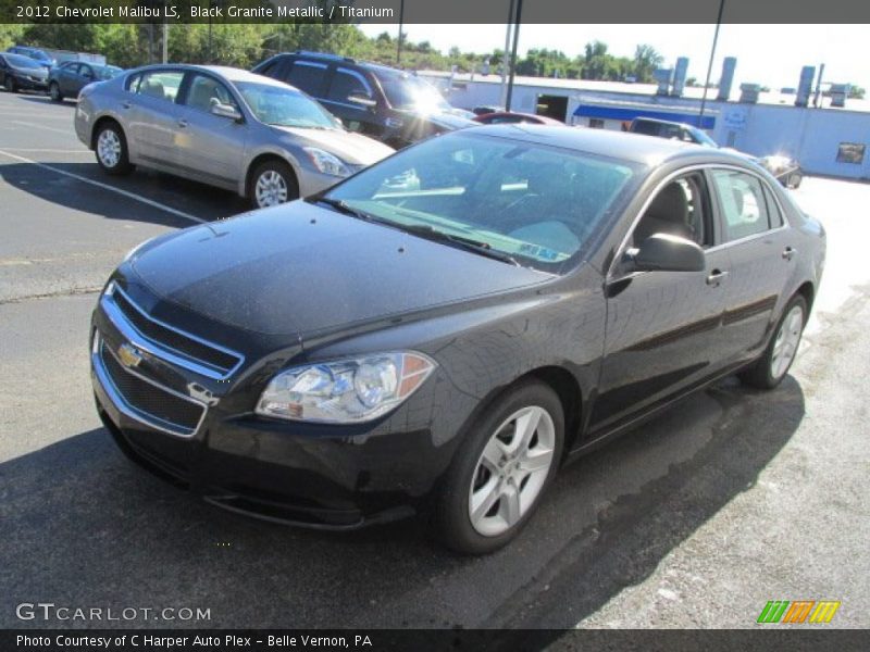 Black Granite Metallic / Titanium 2012 Chevrolet Malibu LS