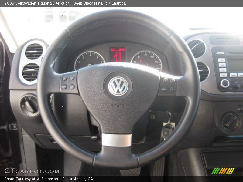 Deep Black Metallic / Charcoal 2009 Volkswagen Tiguan SE 4Motion
