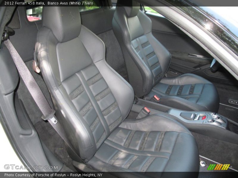 Front Seat of 2012 458 Italia