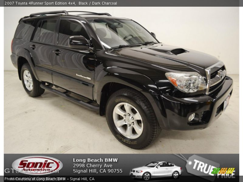 Black / Dark Charcoal 2007 Toyota 4Runner Sport Edition 4x4