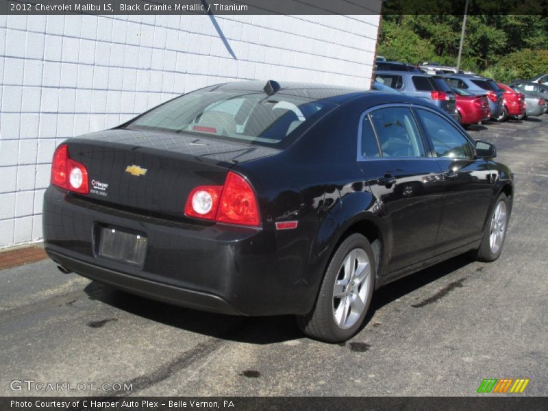 Black Granite Metallic / Titanium 2012 Chevrolet Malibu LS