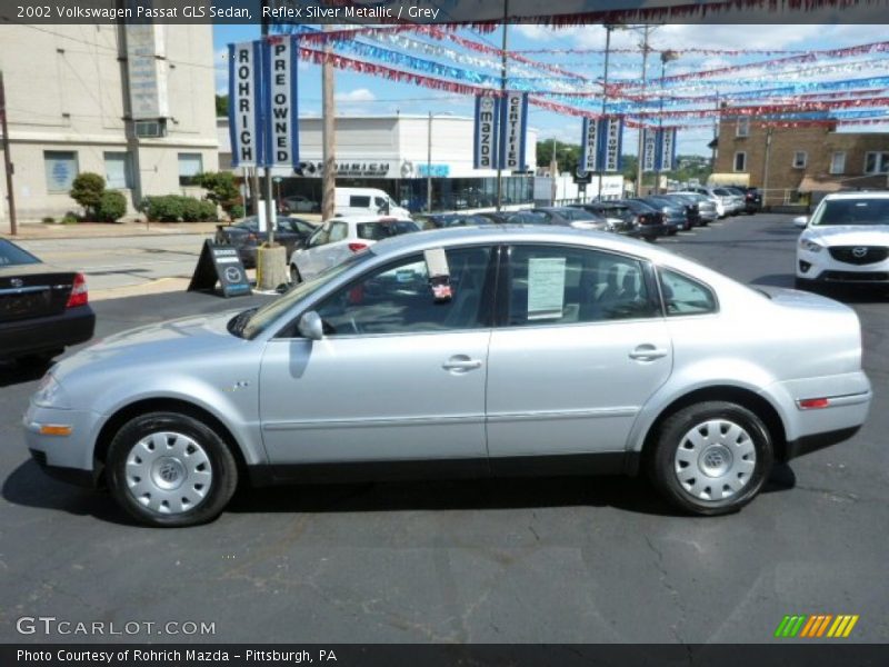 Reflex Silver Metallic / Grey 2002 Volkswagen Passat GLS Sedan