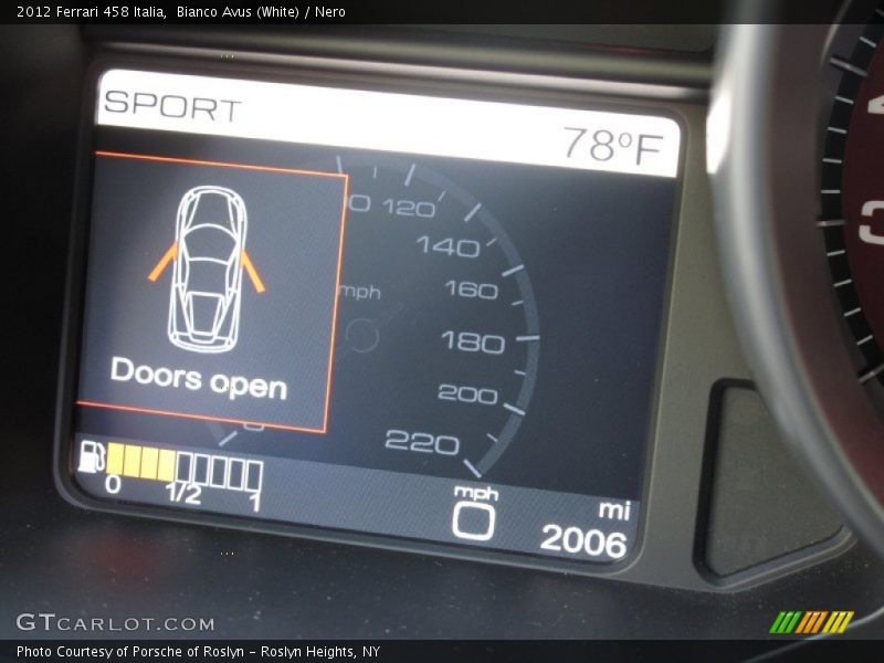 Controls of 2012 458 Italia