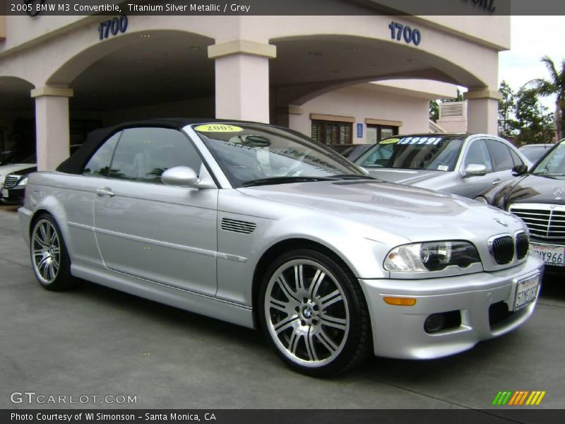 Titanium Silver Metallic / Grey 2005 BMW M3 Convertible