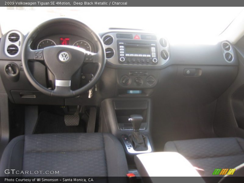 Deep Black Metallic / Charcoal 2009 Volkswagen Tiguan SE 4Motion