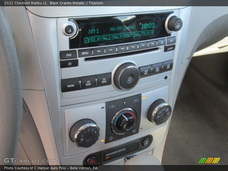 Black Granite Metallic / Titanium 2012 Chevrolet Malibu LS
