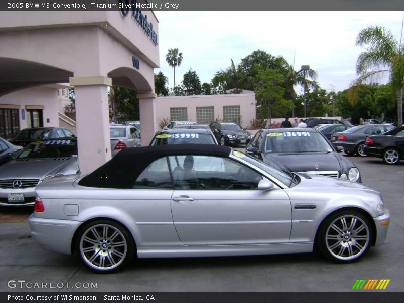 Titanium Silver Metallic / Grey 2005 BMW M3 Convertible