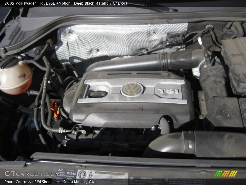 Deep Black Metallic / Charcoal 2009 Volkswagen Tiguan SE 4Motion