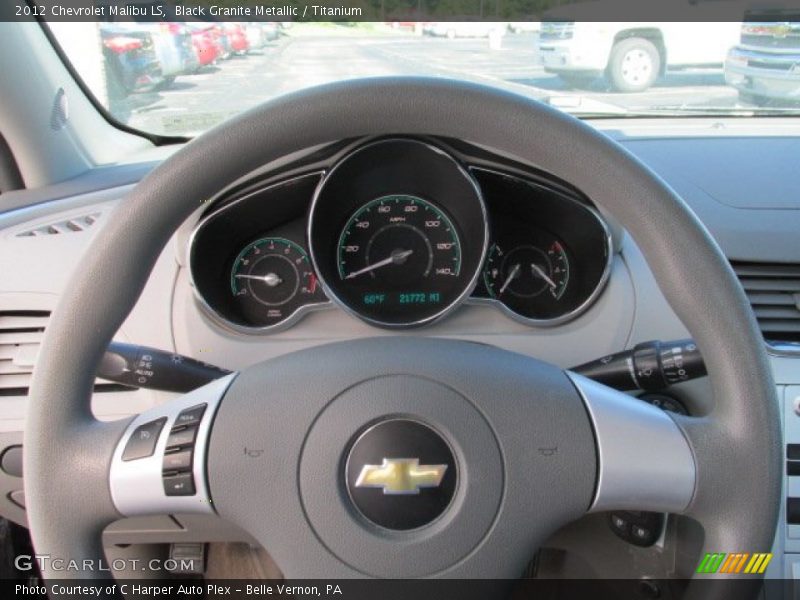 Black Granite Metallic / Titanium 2012 Chevrolet Malibu LS
