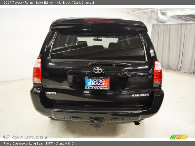 Black / Dark Charcoal 2007 Toyota 4Runner Sport Edition 4x4