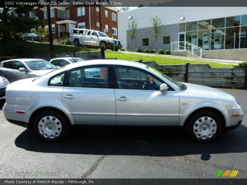 Reflex Silver Metallic / Grey 2002 Volkswagen Passat GLS Sedan