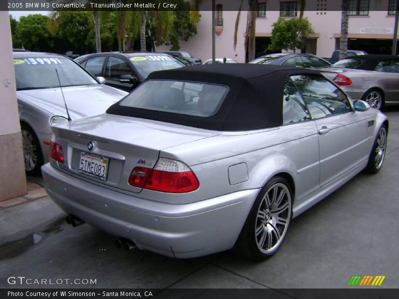 Titanium Silver Metallic / Grey 2005 BMW M3 Convertible