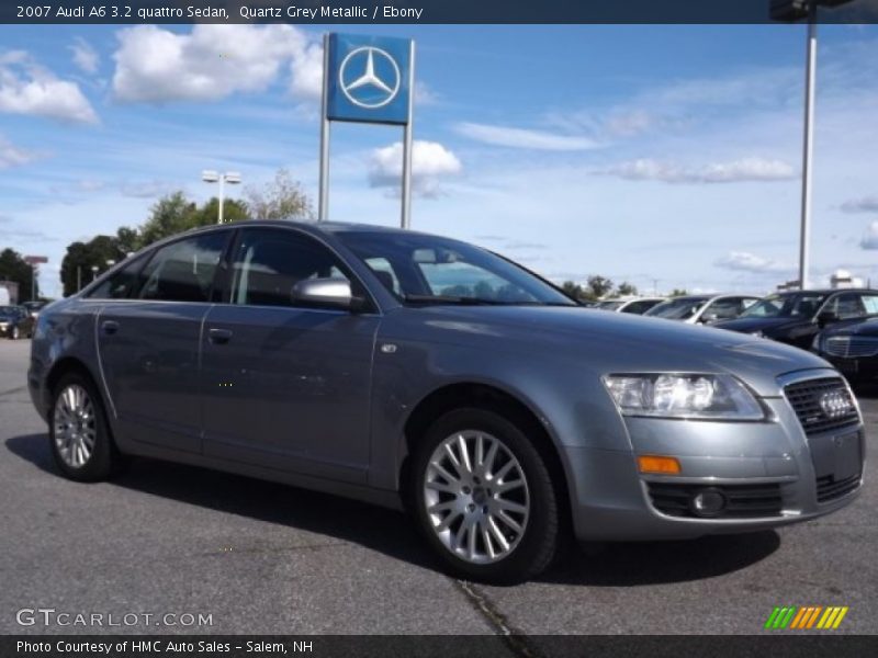 Quartz Grey Metallic / Ebony 2007 Audi A6 3.2 quattro Sedan