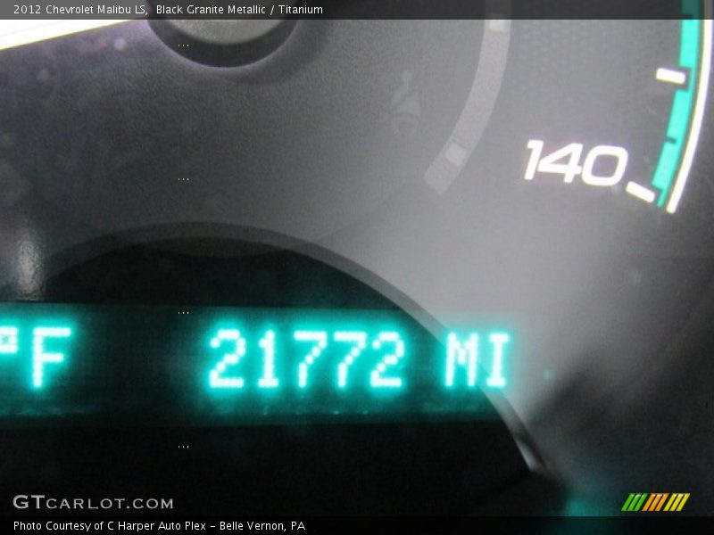 Black Granite Metallic / Titanium 2012 Chevrolet Malibu LS