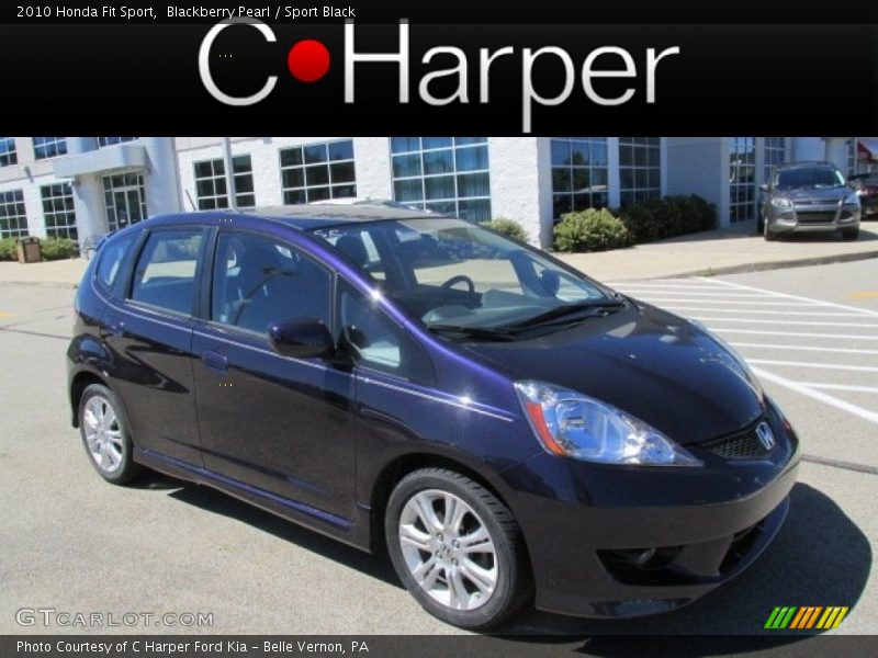 Blackberry Pearl / Sport Black 2010 Honda Fit Sport