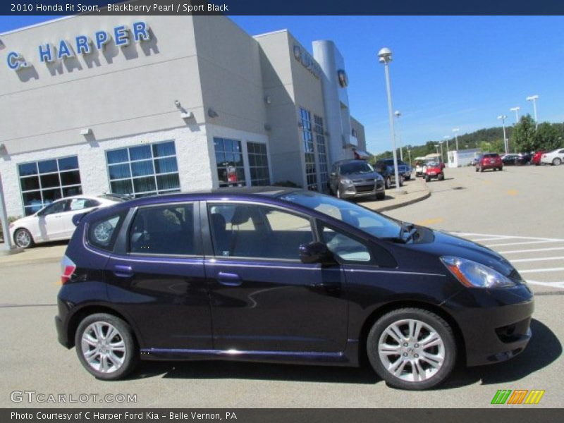 Blackberry Pearl / Sport Black 2010 Honda Fit Sport