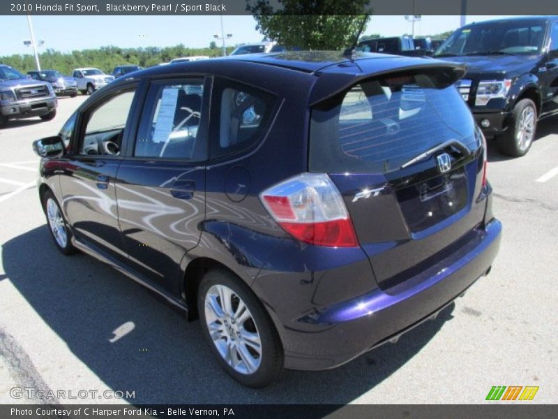 Blackberry Pearl / Sport Black 2010 Honda Fit Sport