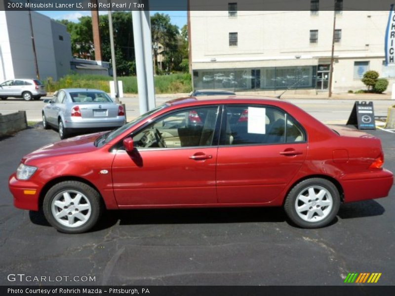 Rio Red Pearl / Tan 2002 Mitsubishi Lancer LS