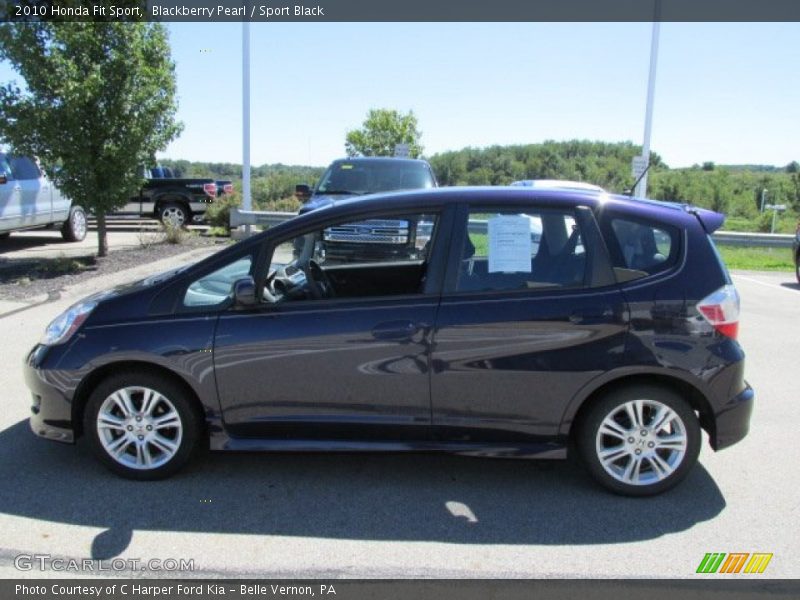 Blackberry Pearl / Sport Black 2010 Honda Fit Sport