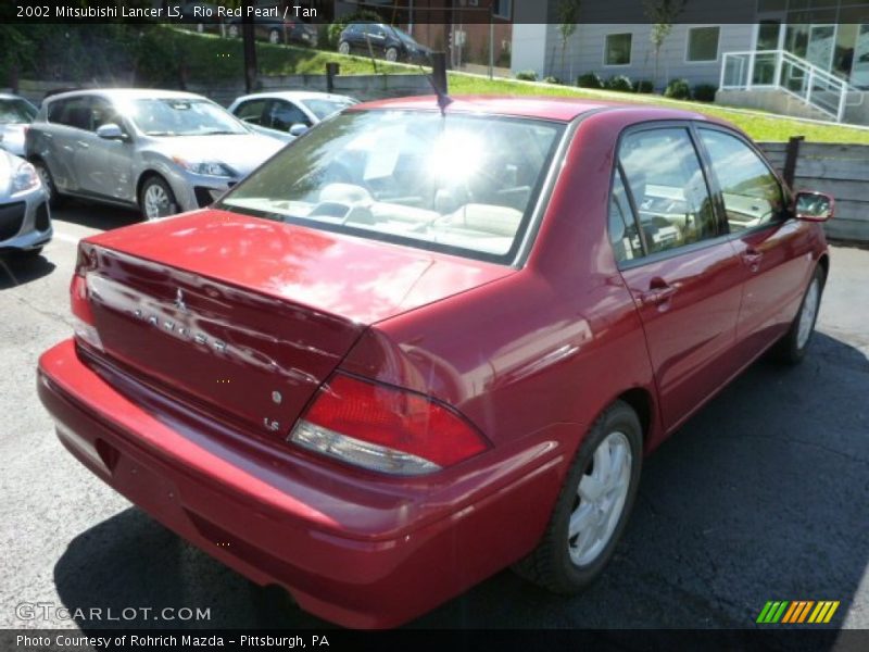 Rio Red Pearl / Tan 2002 Mitsubishi Lancer LS