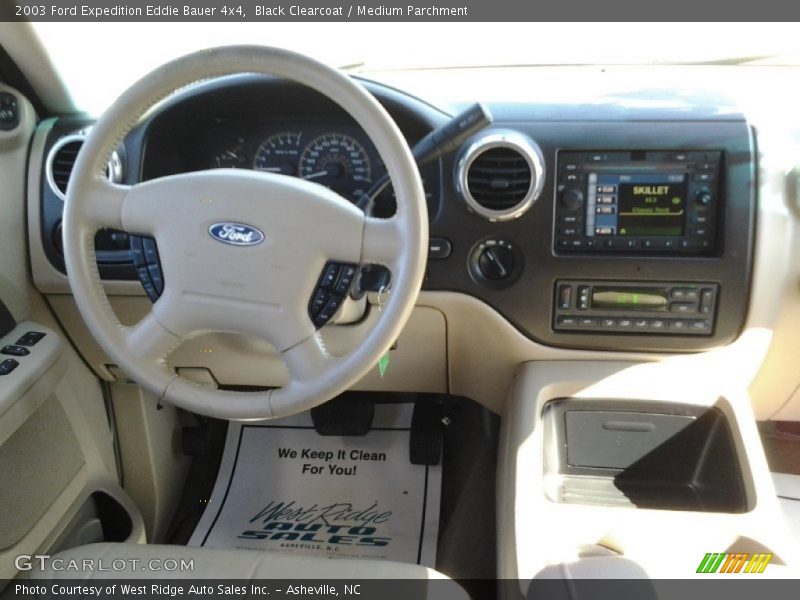Black Clearcoat / Medium Parchment 2003 Ford Expedition Eddie Bauer 4x4