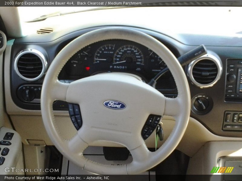 Black Clearcoat / Medium Parchment 2003 Ford Expedition Eddie Bauer 4x4