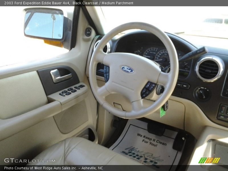 Black Clearcoat / Medium Parchment 2003 Ford Expedition Eddie Bauer 4x4