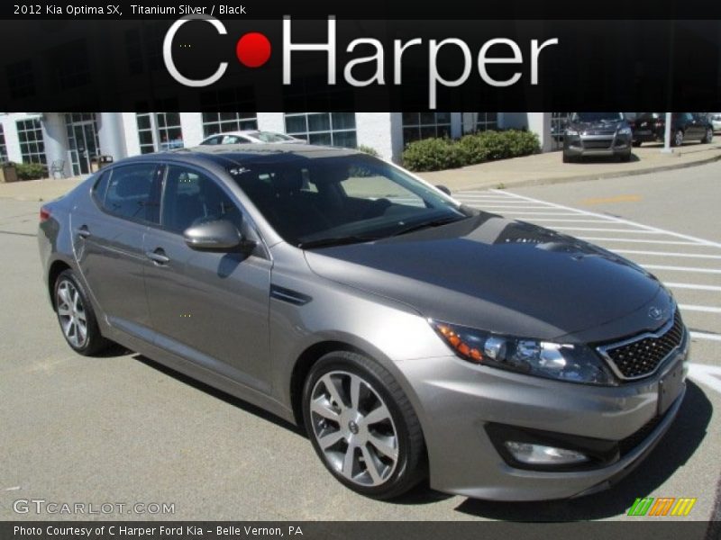 Titanium Silver / Black 2012 Kia Optima SX