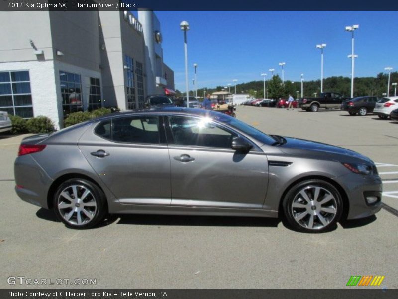 Titanium Silver / Black 2012 Kia Optima SX