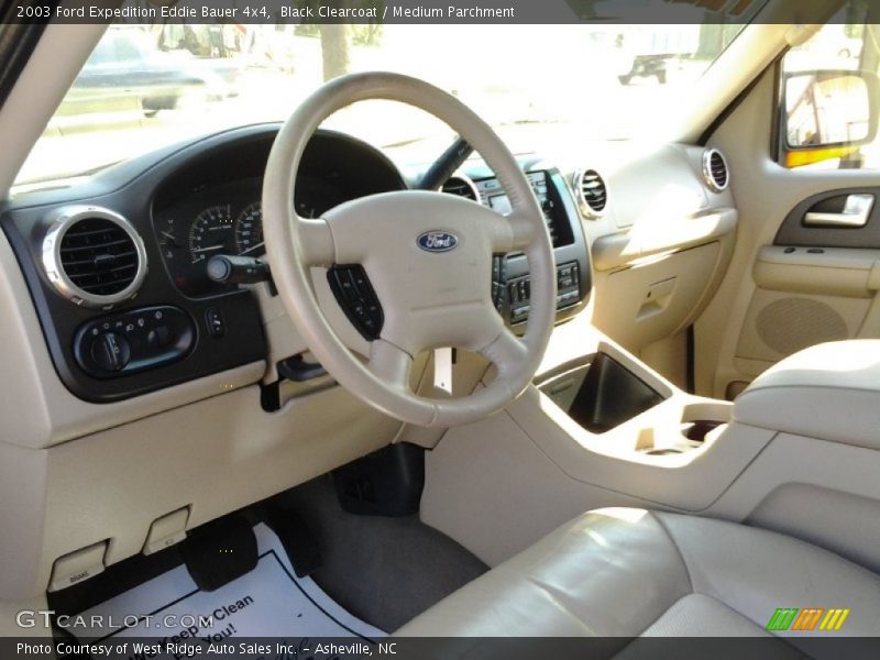 Black Clearcoat / Medium Parchment 2003 Ford Expedition Eddie Bauer 4x4